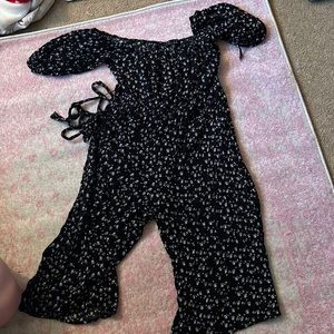 Jumping around in the jumpsuit